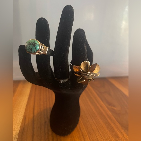 Pair of NEW Silpada Sterling Silver Rings, size 8 - Picture 1 of 12